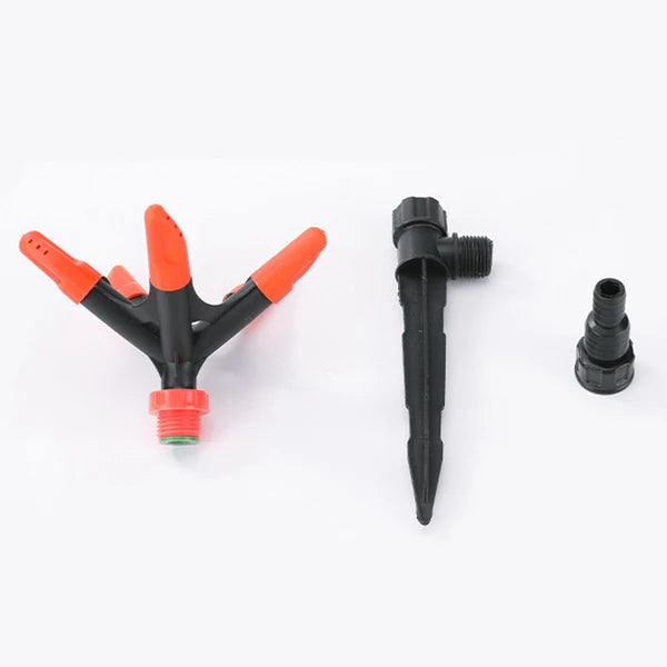 Lawn Sprinkler Five Arms Oscillating Sprinkler Watering Sprayer Large Area