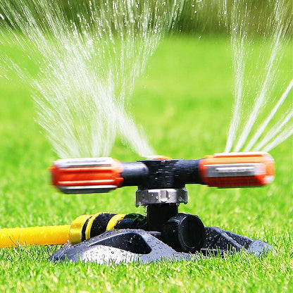 Garden Sprinkler, Automatic 360 Degree Rotating Lawn Water Sprinkler, 3-Arm Sprinkler, Gardena Rotating Sprinkler Sprinkler for Watering Systems for Lawn, Plants, Flowers, Vegetables