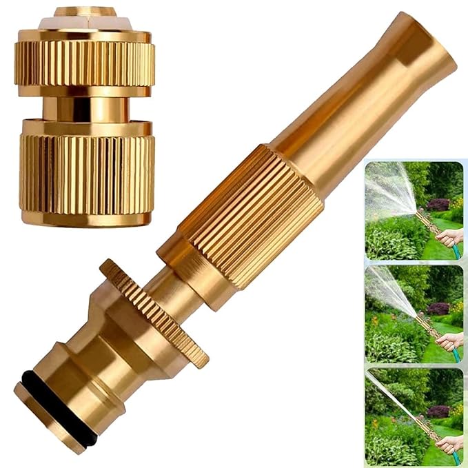 Brass Copper Adjustable Function Water Jet Spray Nozzle