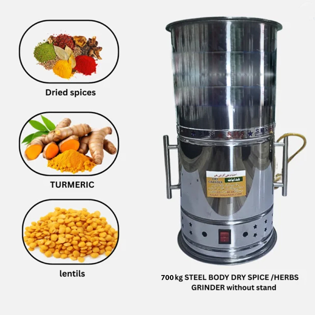 Dry Grinder 700 Gram Capacity – High Speed Performance with Stainless Steel Blade