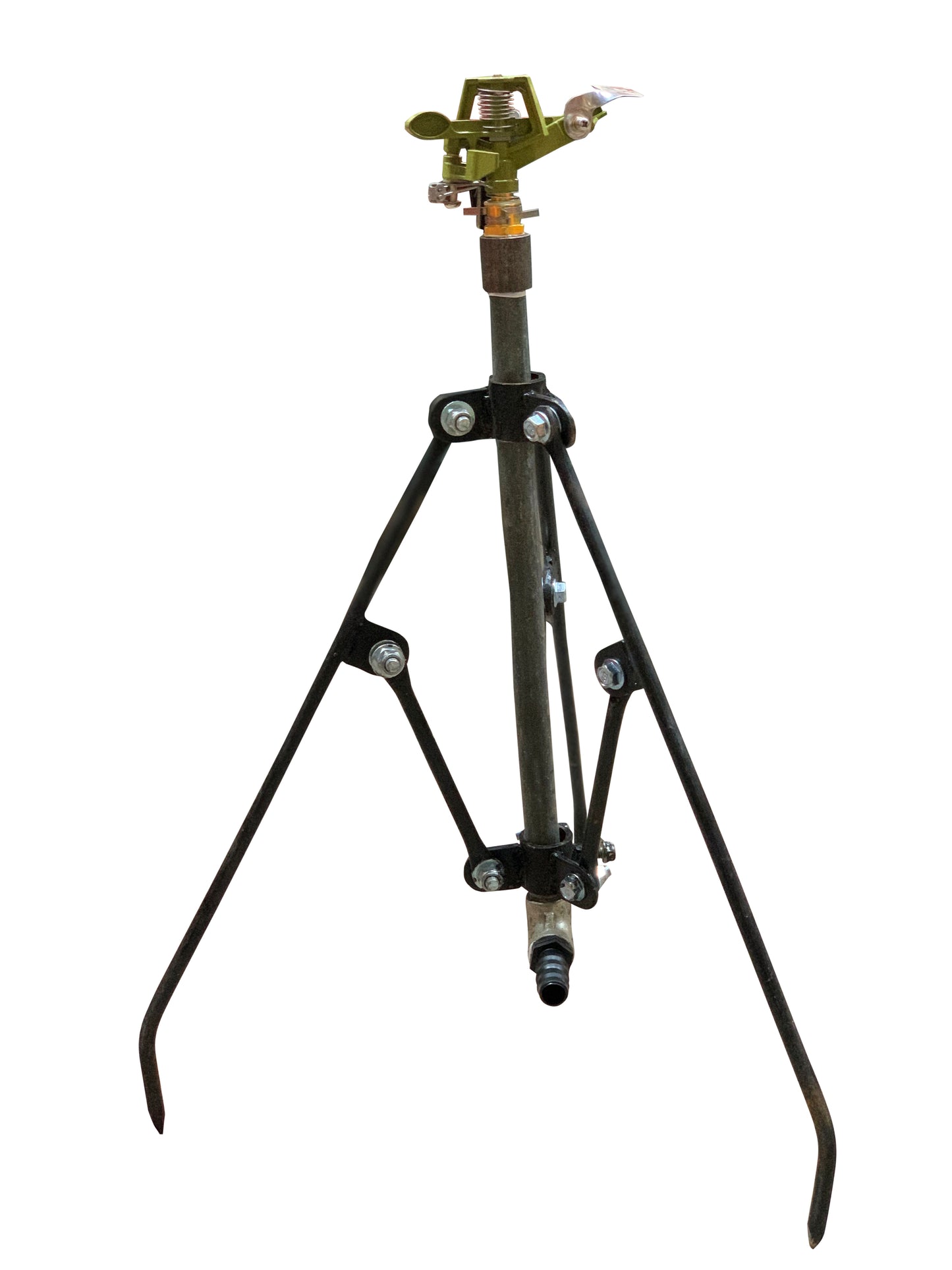 Sprinkler Metal with Three Arm Stand | 90cm Rotating Metal Tripod Sprinkler Adjustable Height Stand Large Coverage Area