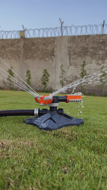 Garden Sprinkler, Automatic 360 Degree Rotating Lawn Water Sprinkler, 3-Arm Sprinkler, Gardena Rotating Sprinkler Sprinkler for Watering Systems for Lawn, Plants, Flowers, Vegetables